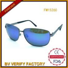 Nuevas gafas de sol Metal 2015 con lente polarizada comercio seguro (FM15260)